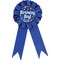 Party Central Club Pack of 12 Cobalt Blue and White "Birthday Boy" Award Ribbons 6.25"